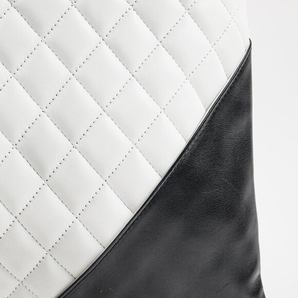 Chanel White & Black Quilted Medium Cambon Tote - Picture 7 of 12